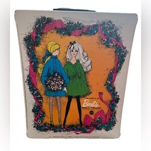 Vintage 1968 Barbie doll trunk carry Case Mattel, The World of Barbie